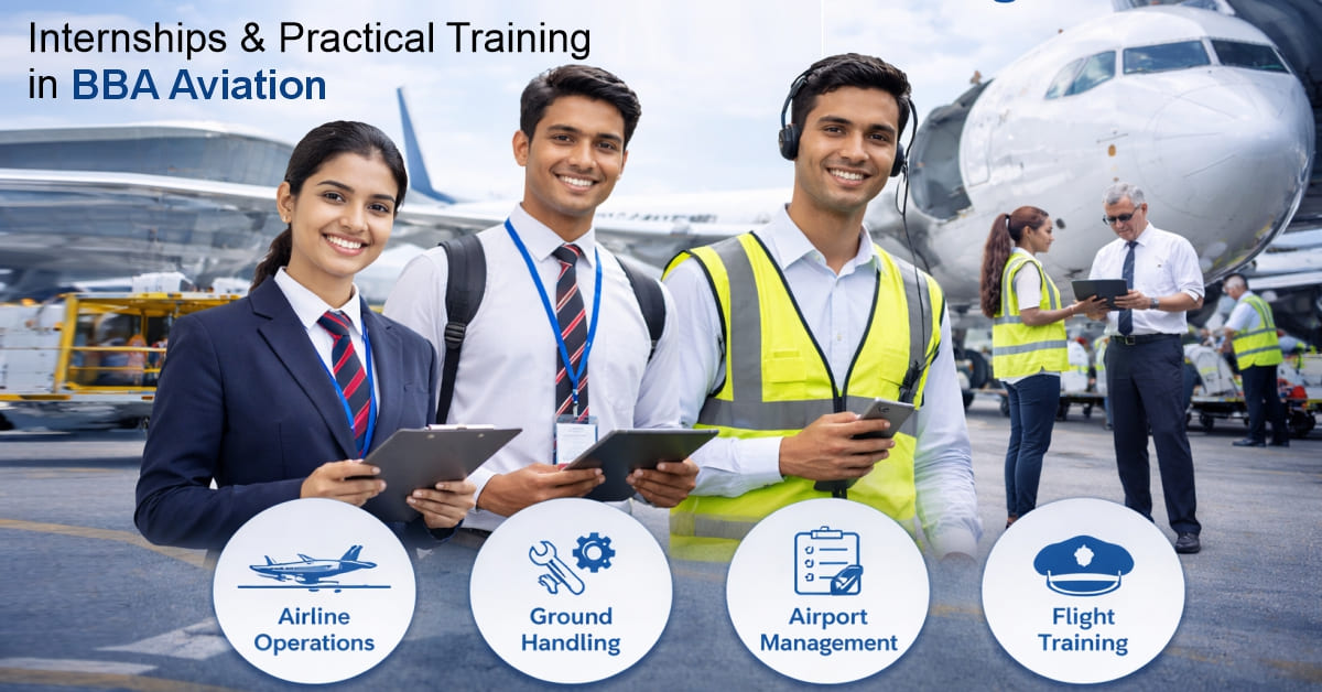Internships and Practical Training in BBA Aviation